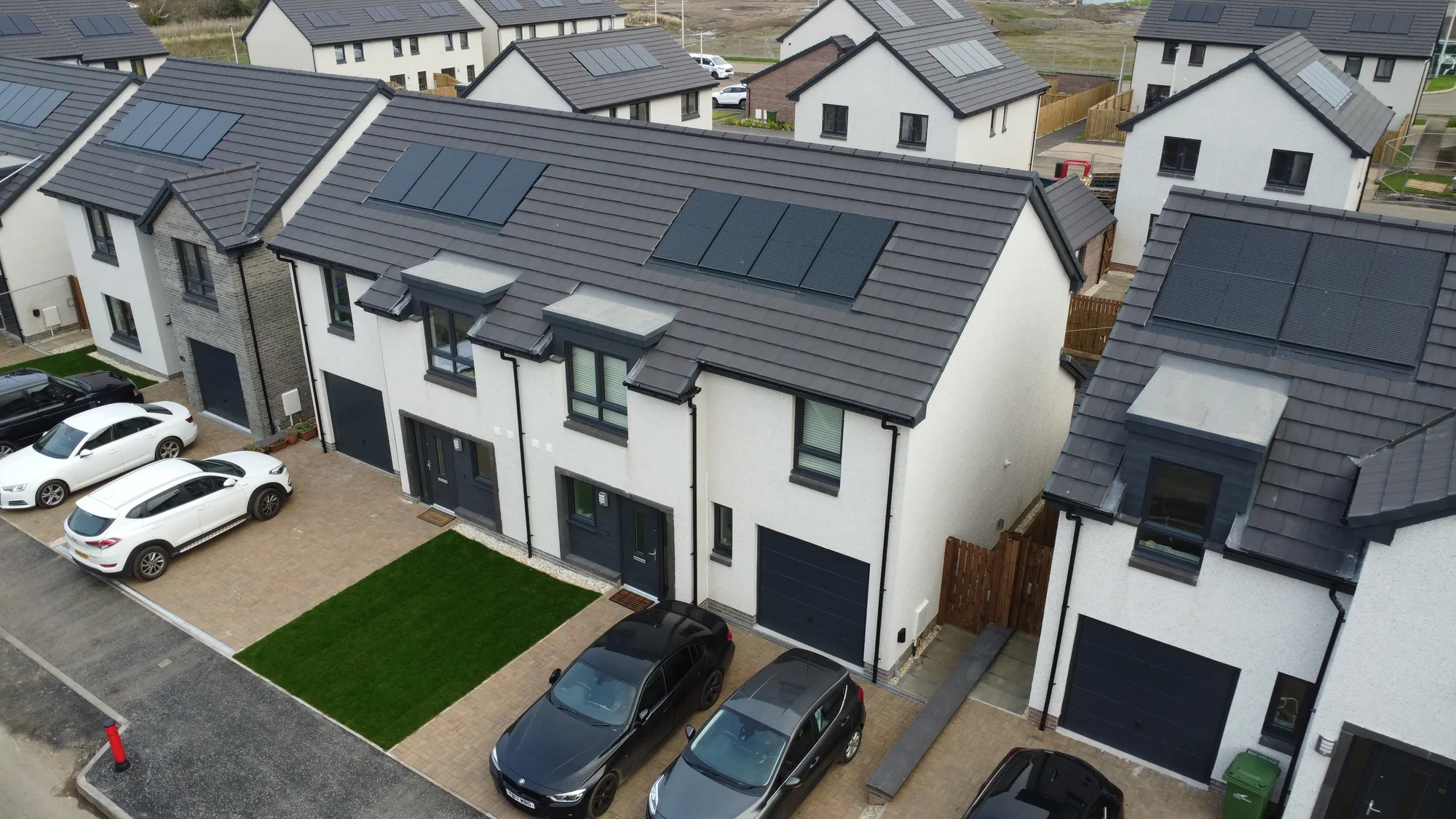 A new build elevation recorded during an inspection