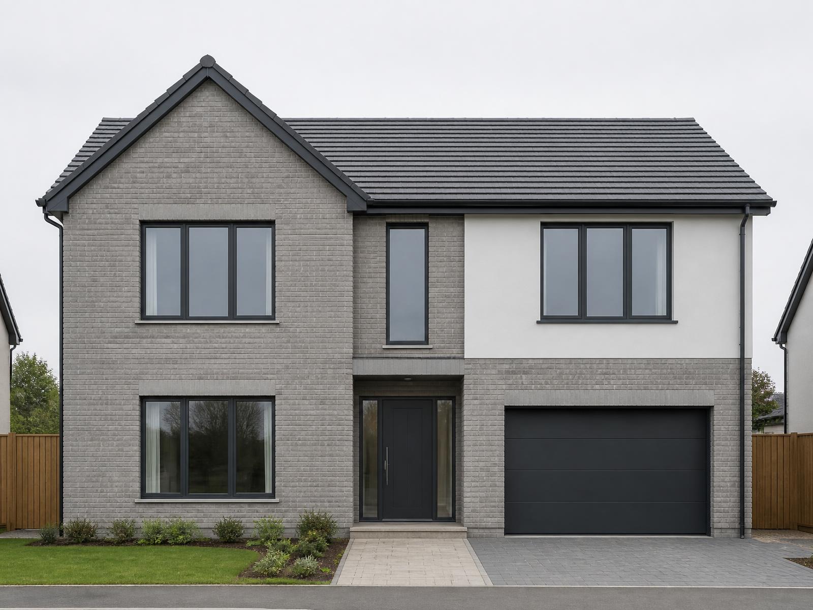 A new build elevation recorded during an inspection